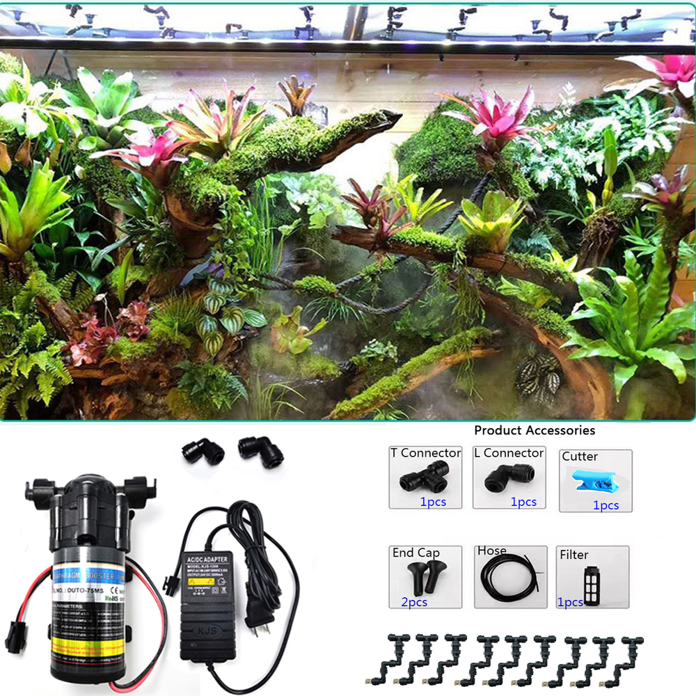 Terrarium Fogger Ultrasonic - Reptile Pet Fogger Silent Pump Misting