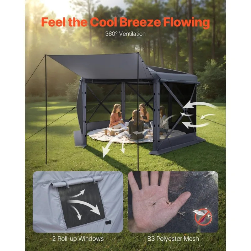 12x12ft 6 Sided Up Screen Gaze - Screen Top Mesh recensie en prijs