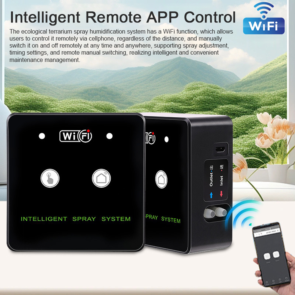 360° Rotatable Wifi Rainforest - Terrarium Fogger Ultrasonic recensie en prijs