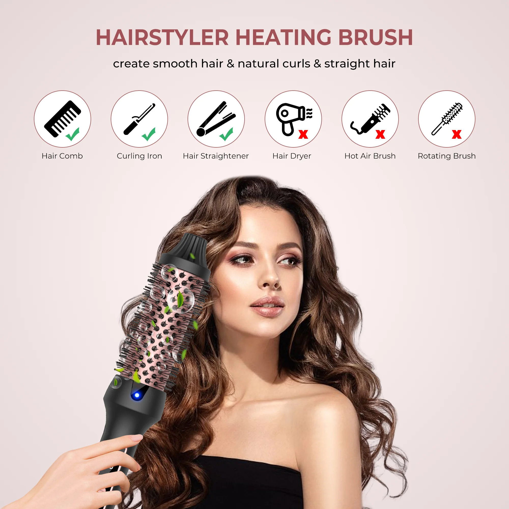3 in1 Thermal Brush Ionic Heat - Ceramic Heat Emitter recensie en prijs