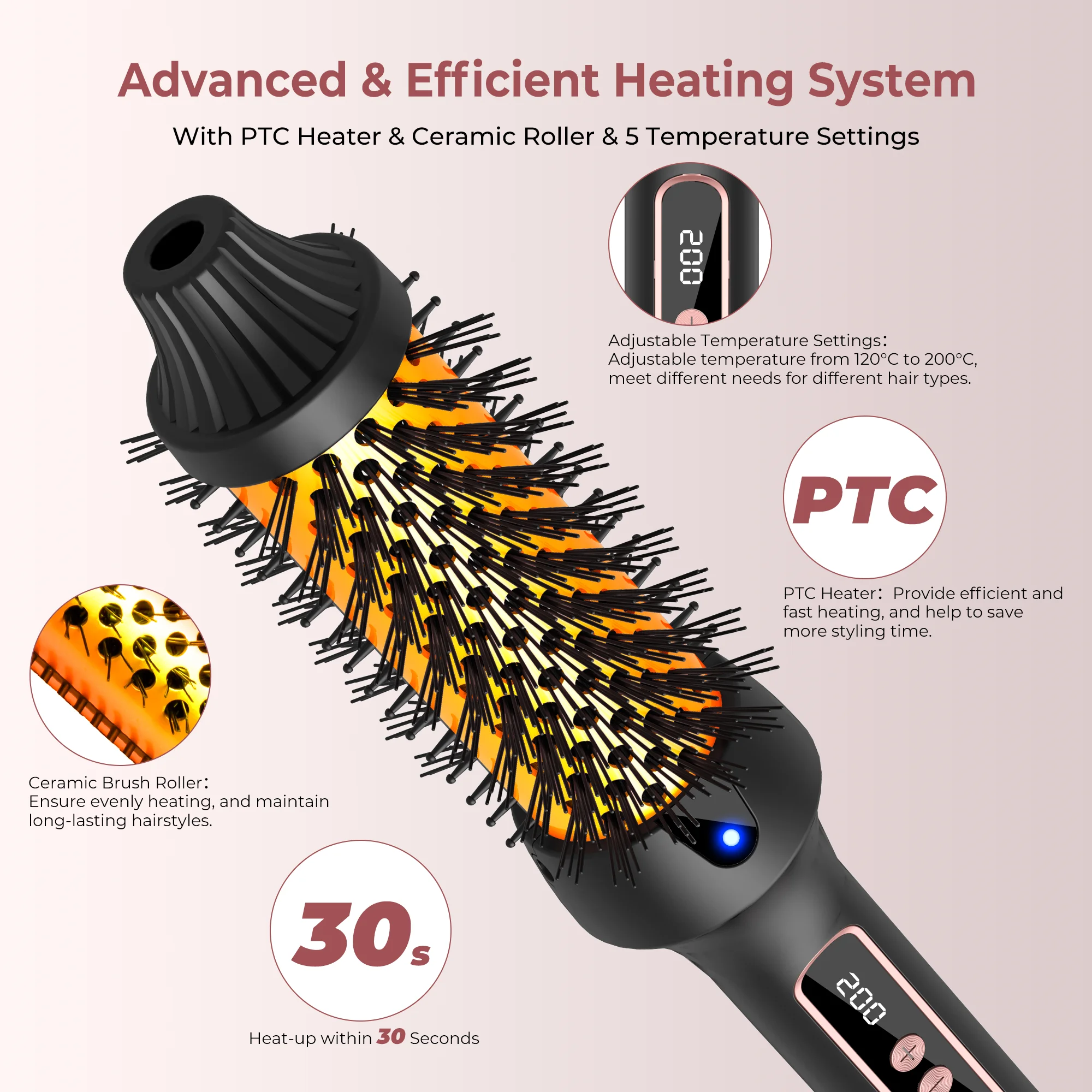 3 in1 Thermal Brush Ionic Heat - Ceramic Heat Emitter recensie en prijs