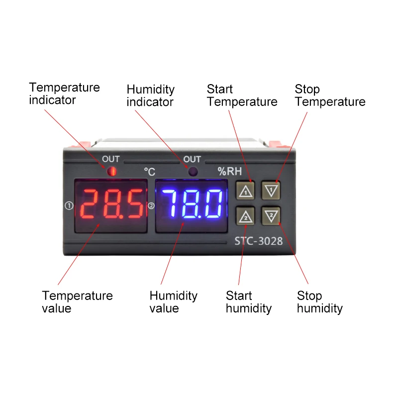 STC-3028 LED Digital Thermosta - Digital Hygrometer Probe recensie en prijs