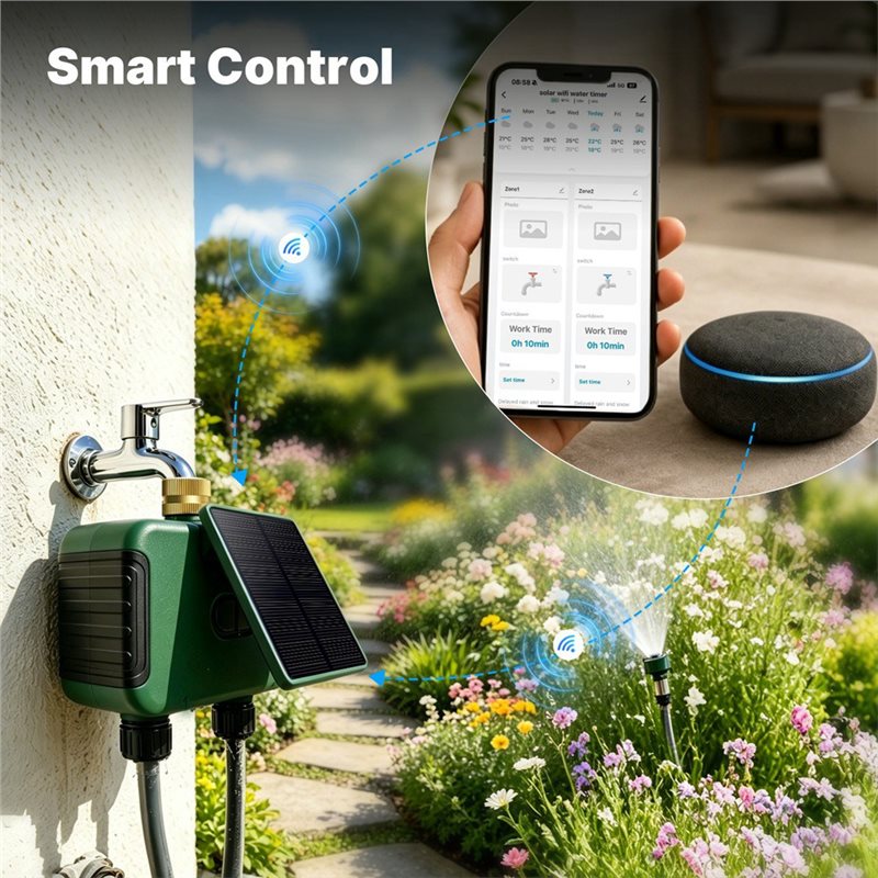 ABMR-Tuya Wifi Smart Solar Dua - Timer Dual Outlet recensie en prijs
