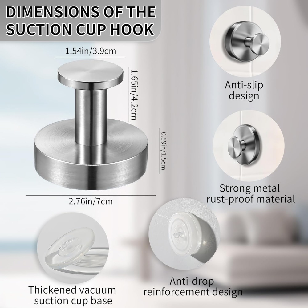 Strong 15lbs Suction Cup Hooks - Ceramic Tile Floor recensie en prijs