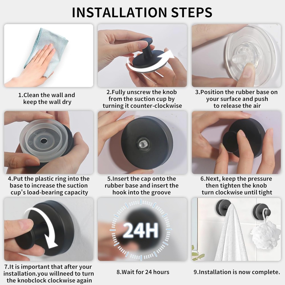 Strong 15lbs Suction Cup Hooks - Ceramic Tile Floor recensie en prijs