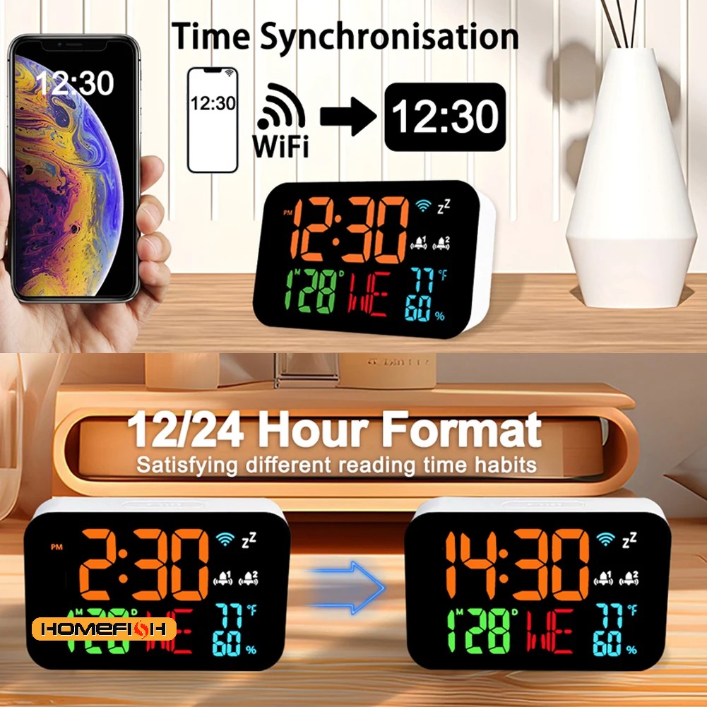 Tuya WiFi Desktop Clock Calend - Digital Hygrometer Probe recensie en prijs