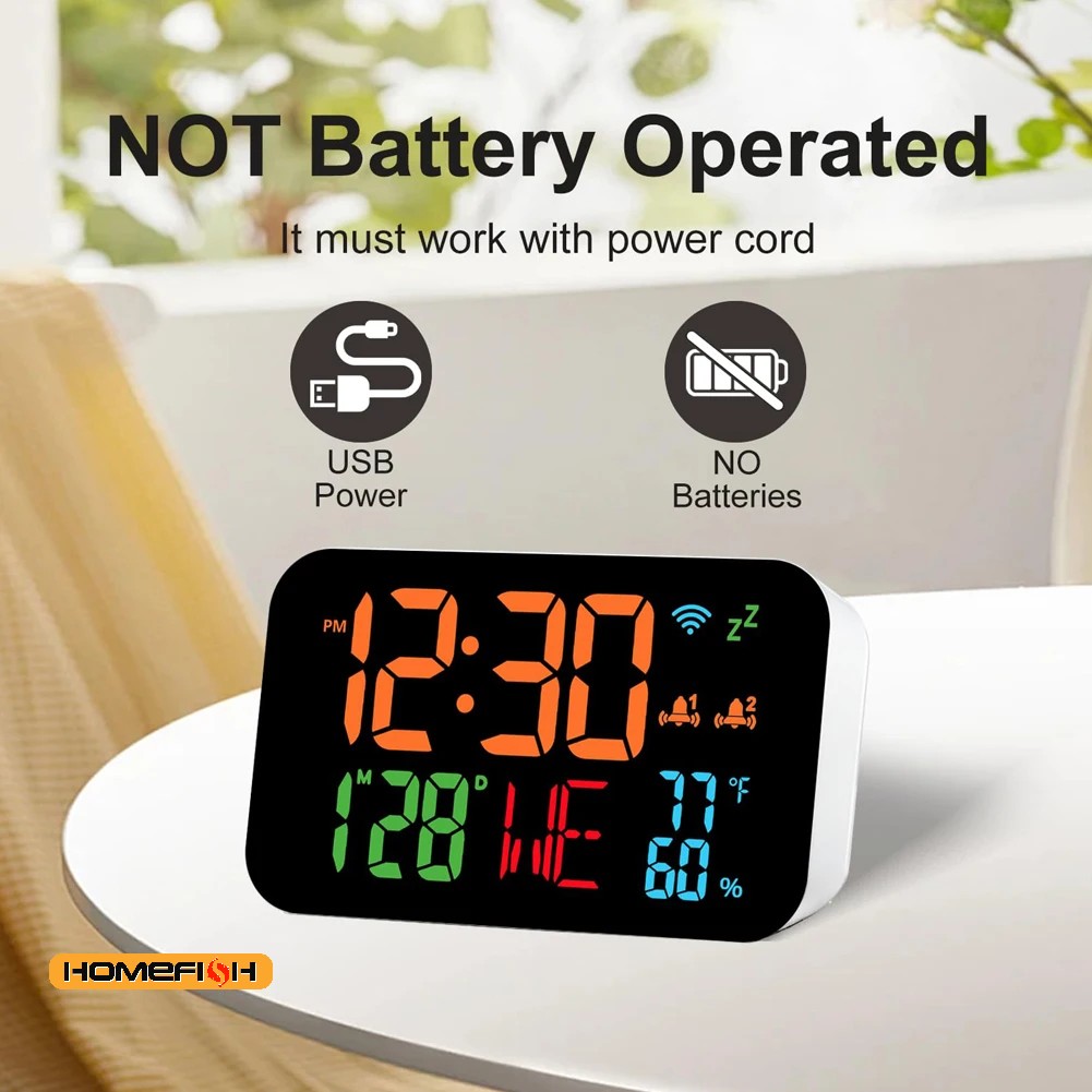 Tuya WiFi Desktop Clock Calend - Digital Hygrometer Probe recensie en prijs