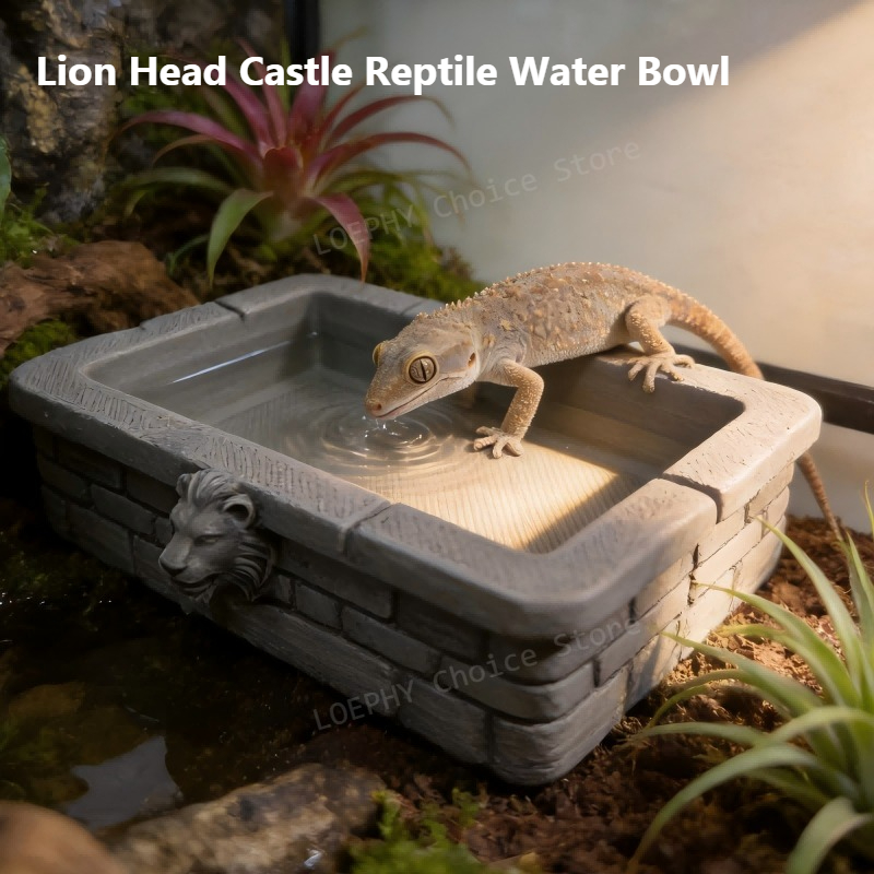 Castle Reptile Water Bowl Lion - Water Dish Reptile recensie en prijs